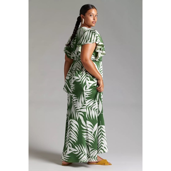 LAST CALL Anthropologie Palms Wrap Dress NWT LP - Picture 5 of 7